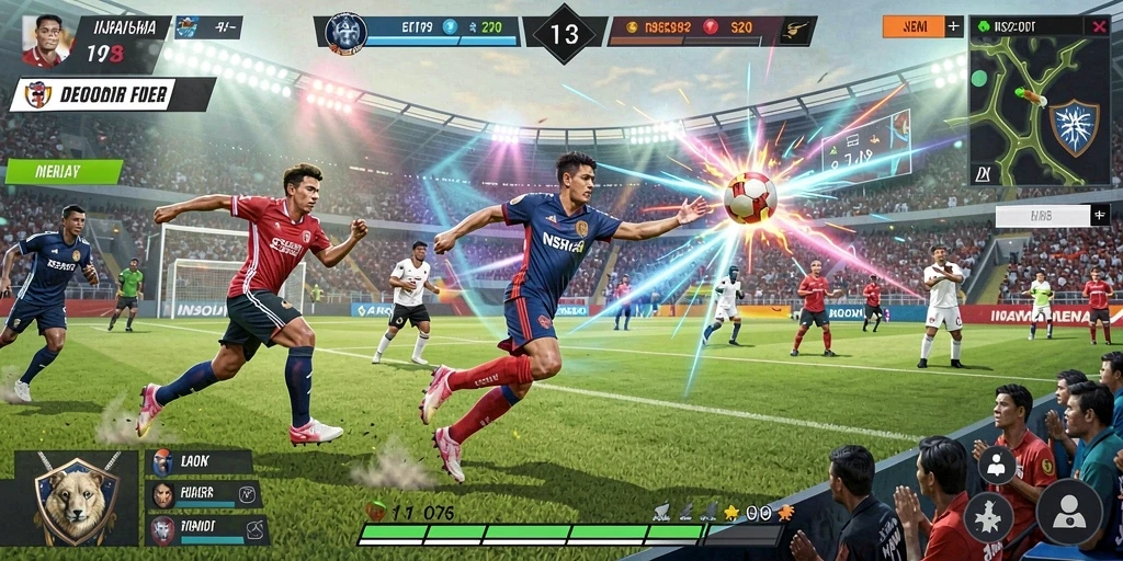Screenshot menampilkan karakter utama di luar angkasa.