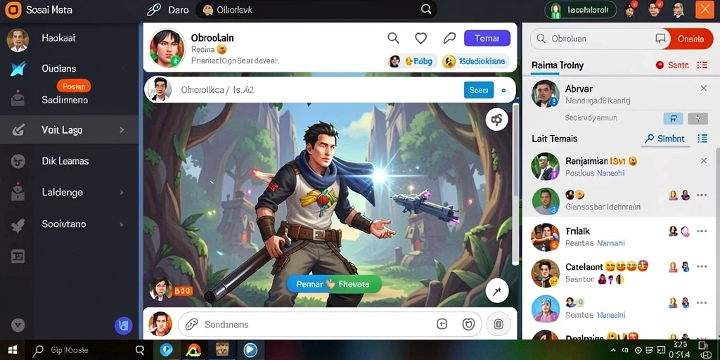 Screenshot AFAF menunjukkan karakter utama dalam aksi.