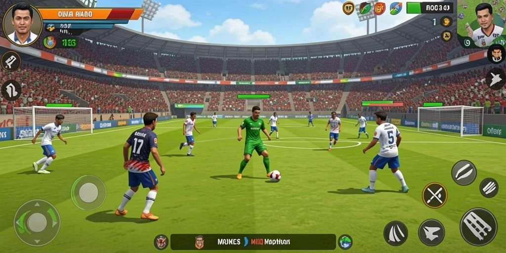 Screenshot pertama menampilkan karakter utama dalam misi petualangan.