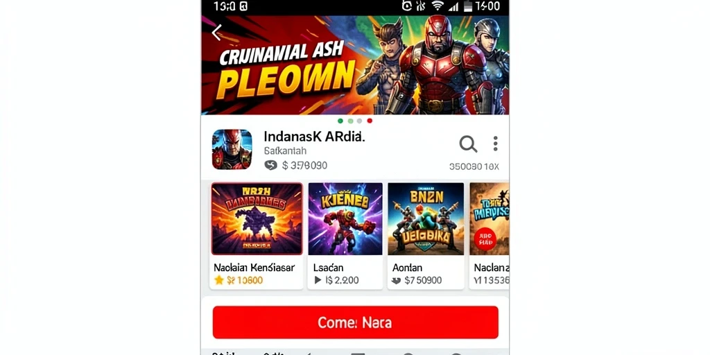 Screenshot ini menunjukkan tampilan awal permainan yang menarik.