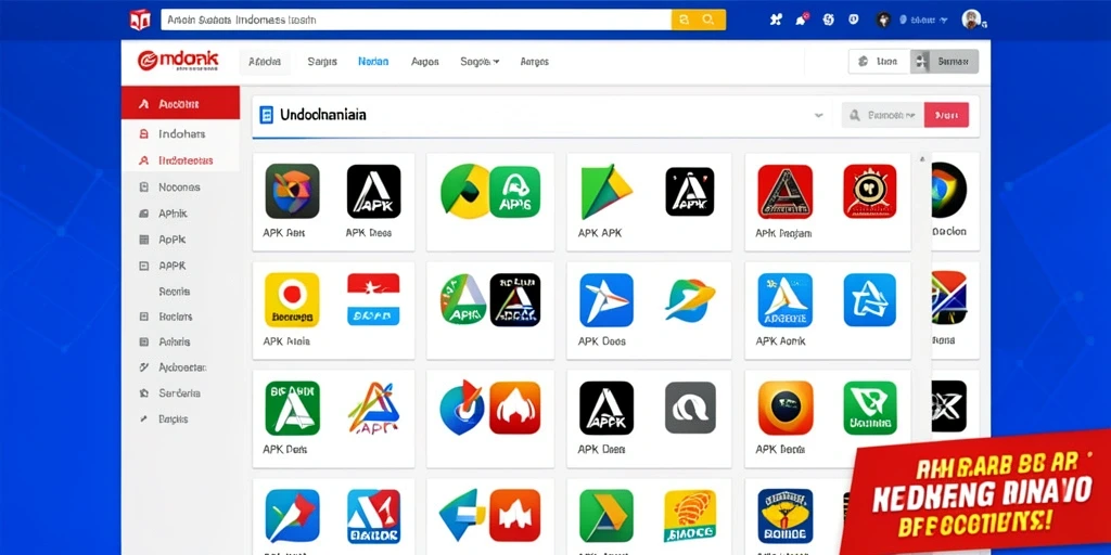 Tampilan menu utama dengan pilihan yang menarik.