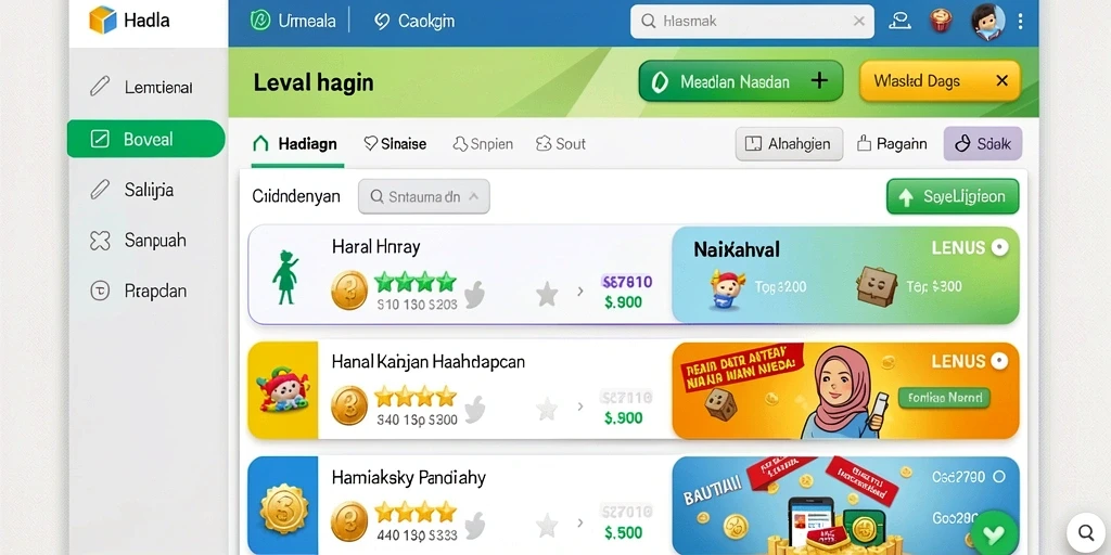 Antarmuka yang menarik dan mudah dinavigasi.