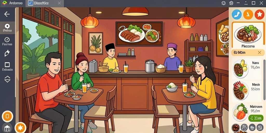 Tangkapan layar menunjukkan karakter utama dalam aksi.